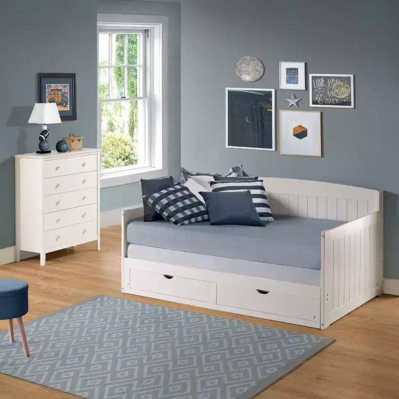 Lit de repos pour enfant Alaterre Furniture Harmony avec conversion