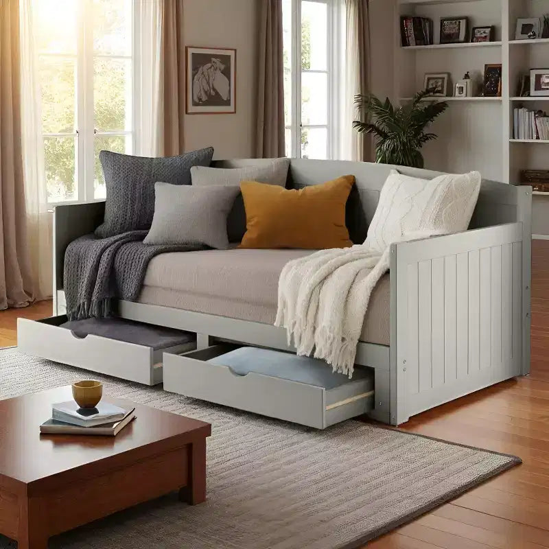 Lit de repos pour enfant Alaterre Furniture Harmony avec conversion