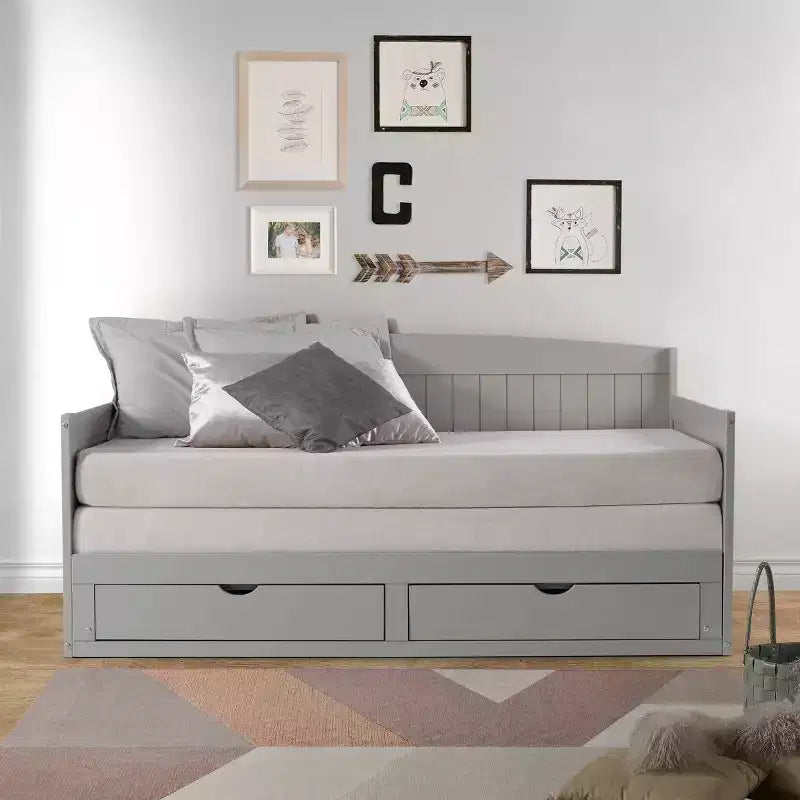 Lit de repos pour enfant Alaterre Furniture Harmony avec conversion