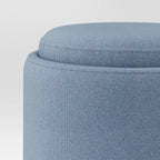 Pouf de rangement rond rembourré - Room Essentials