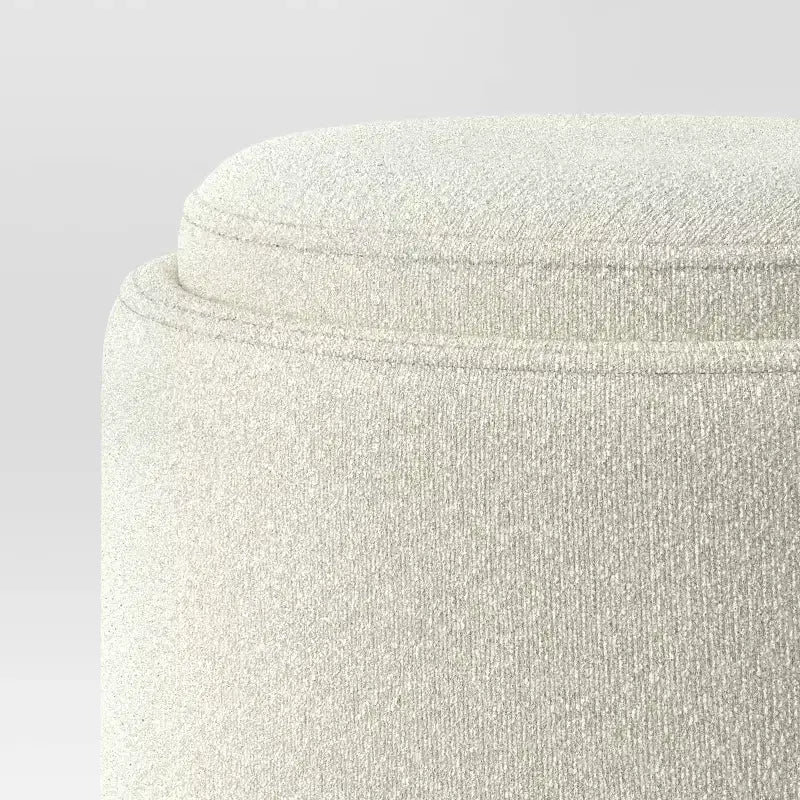 Pouf de rangement rond rembourré - Room Essentials