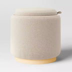 Pouf de rangement rond rembourré - Room Essentials