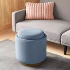 Pouf de rangement rond rembourré - Room Essentials