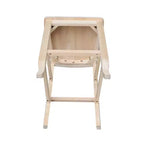 Tabouret de bar hauteur comptoir à dossier double croix