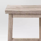 Lot de 2 tabourets de bar sans dossier en bois massif Saddle 73,6 cm - Room Essentials