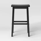 Lot de 2 tabourets de bar sans dossier en bois massif Saddle 73,6 cm - Room Essentials
