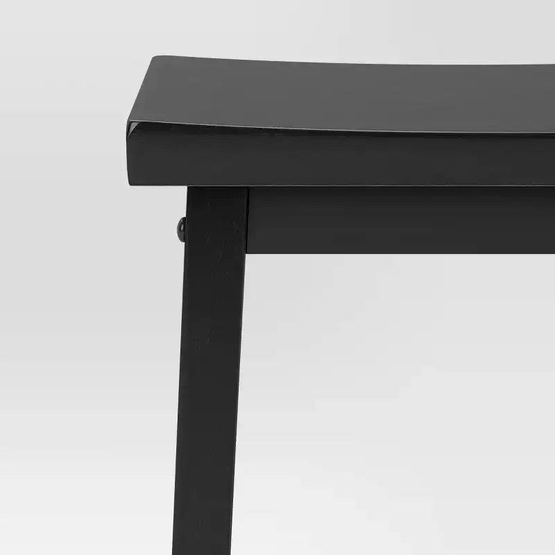 Lot de 2 tabourets de bar sans dossier en bois massif Saddle 73,6 cm - Room Essentials