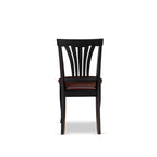 East West Furniture 7 Piece Kitchen Table Set- a Dining Table and 6 Faux Leather Dining Room Chairs, 42x60 Inch, Black