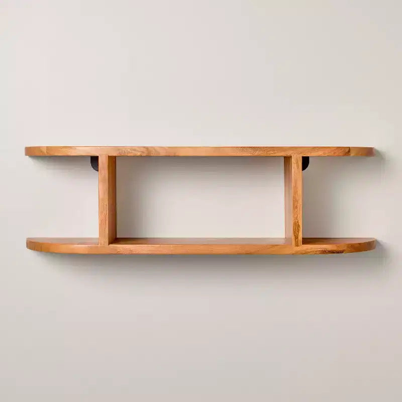 Rounded Edge Two Tier Wood Shelf - Hearth & Hand with Magnolia