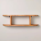 Rounded Edge Two Tier Wood Shelf - Hearth & Hand with Magnolia