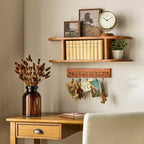 Étagère en bois à deux niveaux à bords arrondis - Hearth & Hand avec Magnolia