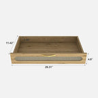 Modern Cabinet with Drawer and Adjustable Shelf, Barn Door Storage Cabinet for Kitchen, Dining Room, Bathroom, Entryway