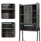 Over the Toilet Storage Cabinet - 11.6D x 24.6W x 67H