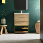 Carre 24 Bathroom Vanity in Oak