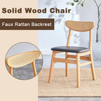 La chaise de salle à manger en bois massif, élégante et durable