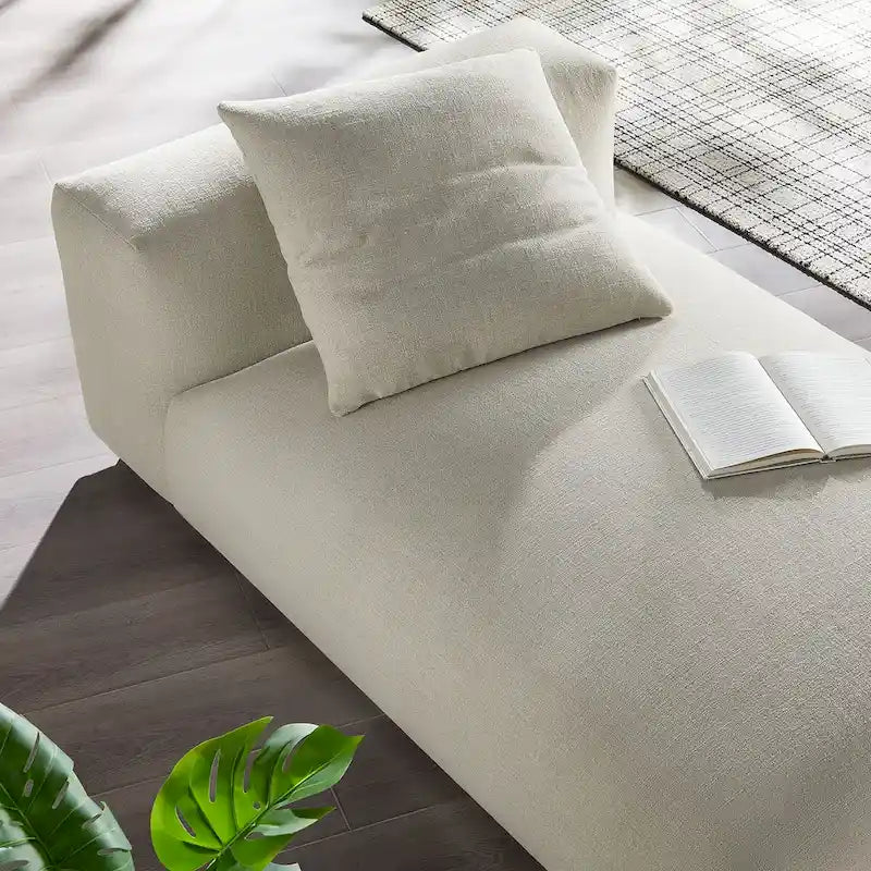 Solace Modular Upholstered Fabric Armless Chaise Lounge