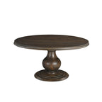 Table de salle à manger sur pied ronde en bois massif Willow 60 - Beige