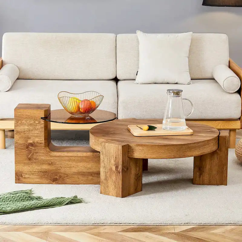 The Detachable Double-Decker Coffee Table,And The Detachable Design Can make The use of space more flexible
