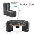 La table basse double plateau amovible, et la conception détachable peut rendre l'utilisation de l'espace plus flexible