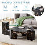 La table basse double plateau amovible, et la conception détachable peut rendre l'utilisation de l'espace plus flexible