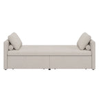 Modern Chaise Lounger Daybed Small Single Daybed with 2 Drawers,No Mattress Needed,Perfect For Living Rooms&Home Office