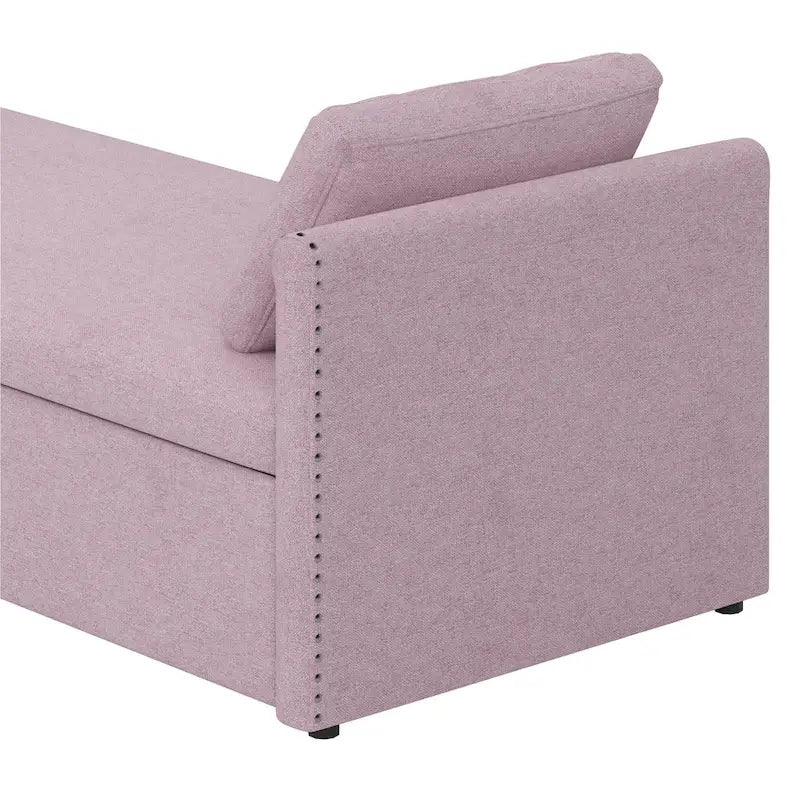 Modern Chaise Lounger Daybed Small Single Daybed with 2 Drawers,No Mattress Needed,Perfect For Living Rooms&Home Office