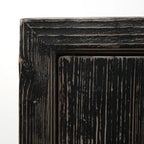 Armoire deux portes noir vieilli 39x18x35H