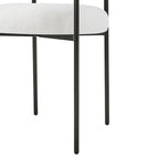 Upholstered Armchair Dining Chairs With Metal Legs for Home, Kitchen, Living Room(Set of 2)