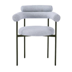 Upholstered Armchair Dining Chairs With Metal Legs for Home, Kitchen, Living Room(Set of 2)