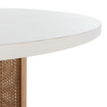 SAFAVIEH Mozell Cane Dining Table - 47.3 W x 47.3 L x 28.8 H - 47Wx47Dx29H