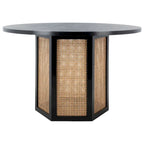 SAFAVIEH Mozell Cane Dining Table - 47.3 W x 47.3 L x 28.8 H - 47Wx47Dx29H