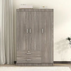 3-Door Wardrobe with 2 Drawers