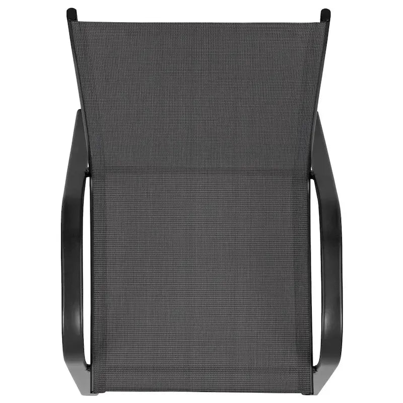 4 Pack Outdoor Barstools with Flex Comfort Material - Patio Stool