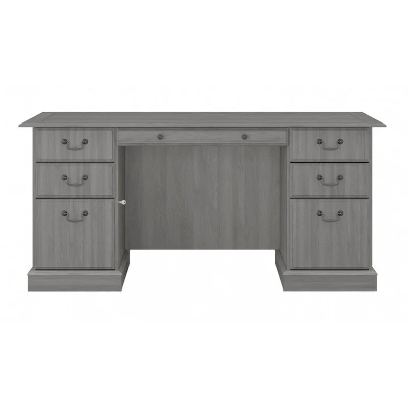 Bush Furniture Saratoga Executive Desk with Drawers and Storage
