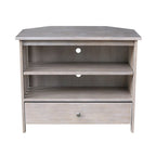 Solid Hardwood Mission Corner TV Stand
