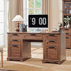 Bureau de direction de ferme de 60 po, Bureau d'ordinateur de maison en bois