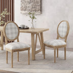 French Country Fabric Dining Chairs - NH419413