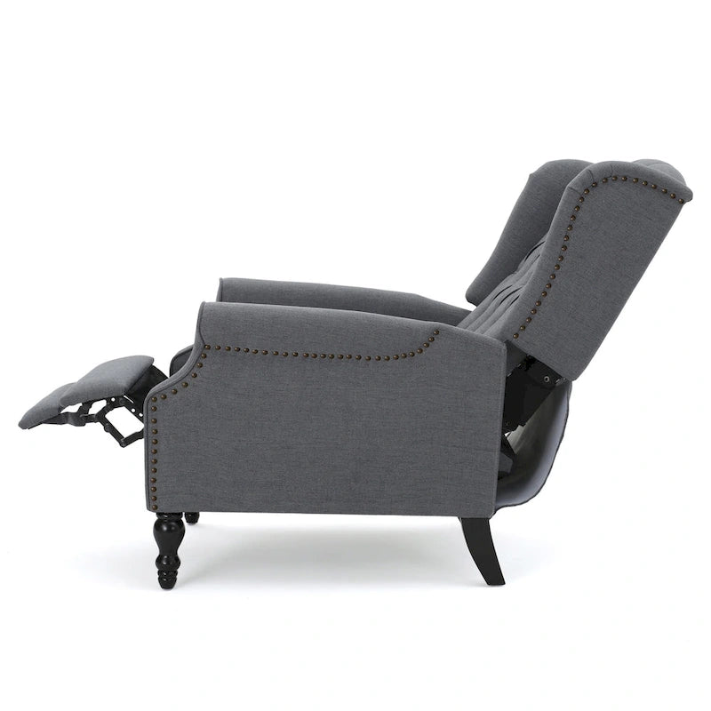 Walter Tufted Fabric Recliners (Set of 2) by Christopher Knight Home