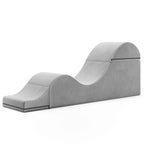 Avana Kami Convertible Chaise / Yoga & Massage - 2-In-1 Ottoman with Concealed Fold Out Yoga Lounge Chair, Microvelvet - N/A