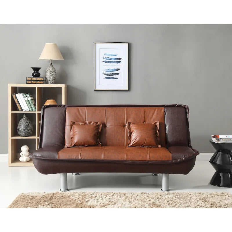 Lionel Faux Leather Sofa Bed