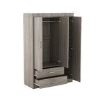 3-Door Wardrobe with 2 Drawers