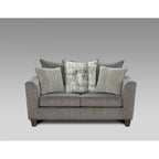 Roundhill Furniture Davoz 2-Piece Living Room Set, Sofa and Loveseat, Tori Slate