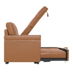 Reversible Sectional Sofa with Pull-Out Sleeper Bed, Hidden Storage Chaise, Durable Legs,