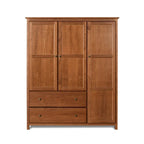 Grain Wood Furniture Shaker Wood 3-door Armoire - 60x72x22