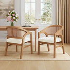 Christopher Knight Home - Cane Upholstered Dining Chair (Set of 2)