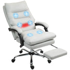 Vinsetto Microfibre Vibration Heated Reclining Massage Office Chair