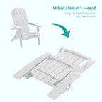 Bonosuki Lot de 2 chaises pliantes Adirondack pour patio et brasero