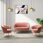 Xabier 52 in. 3 Piece Living Room Set by HULALA HOME