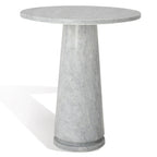 Table d'appoint ronde haute en marbre SAFAVIEH Couture Ghicu - 56 cm L x 53 cm P x 61 cm H - 21Wx21Dx24H