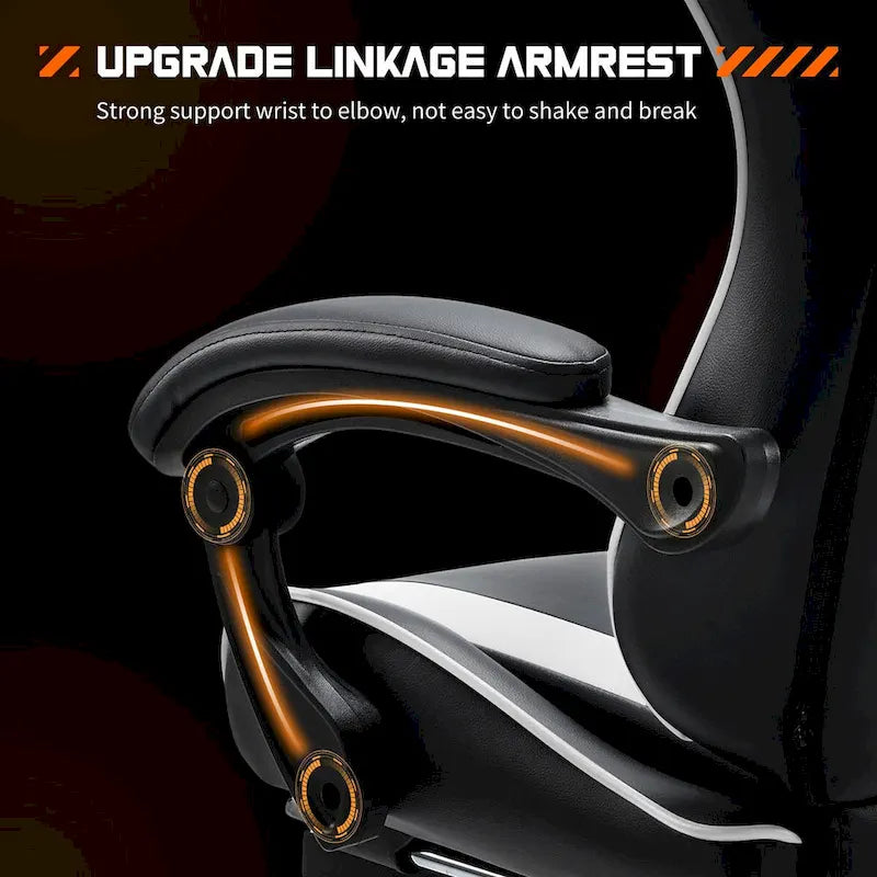 PU Leather Swivel Game Desk Chair